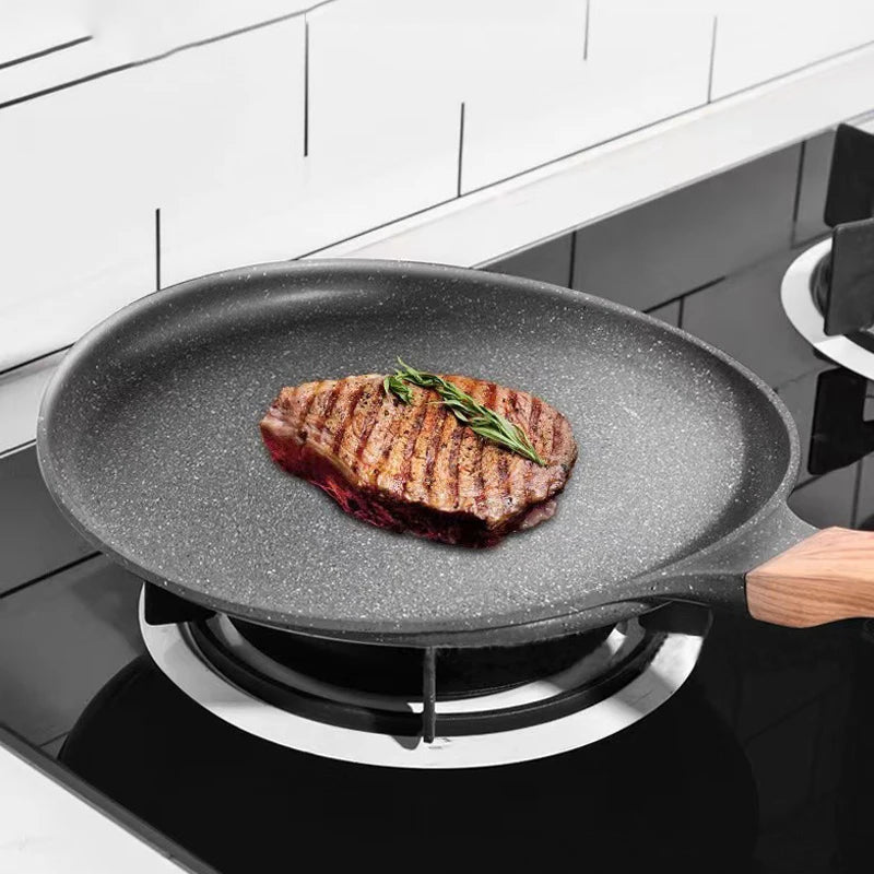 Non-Stick Frying Pan Steak Pancake Omelette Cooking Induction Cooker Bakeware