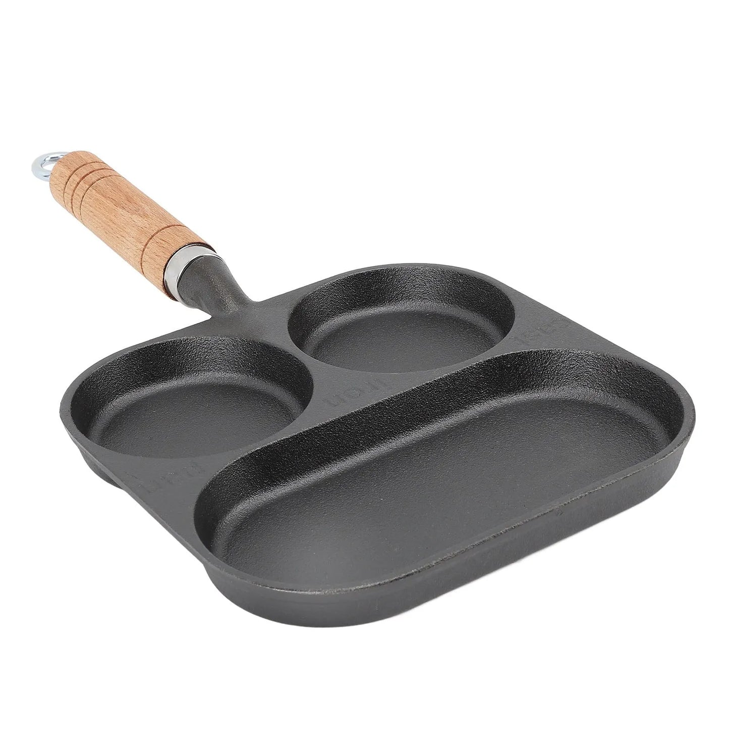 Breakfast Pan 3 Section Egg Frying Pans Non Coating Divided Grill Frying Pan