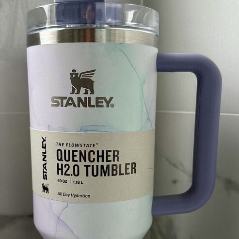 NEW Stanley 40 Oz Quencher FlowState Tumbler Cup (Tulle Pink OR Watercolor Dusk)