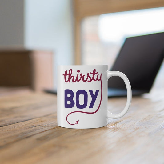 Thristy Boy Mug | Hazbin Hotel Inspired Alastor Mug | Helluva Boss | Pimpin Not Simpin