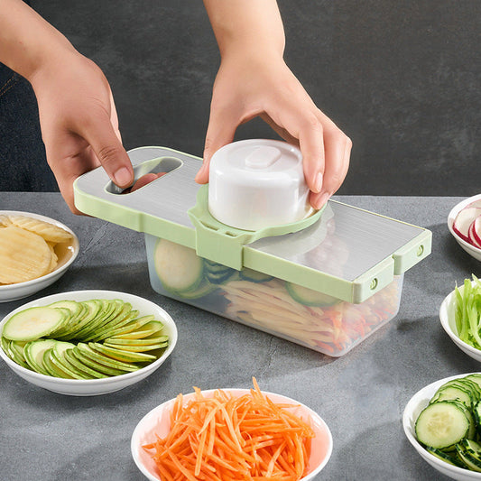 Multifunctional Vegetable Cutter with Container 6pcs